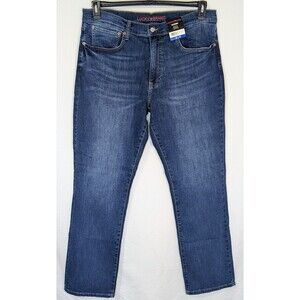 Lucky Brand 223 Straight Jeans Mens 36x32 Blue Stretch Denim New With Tags